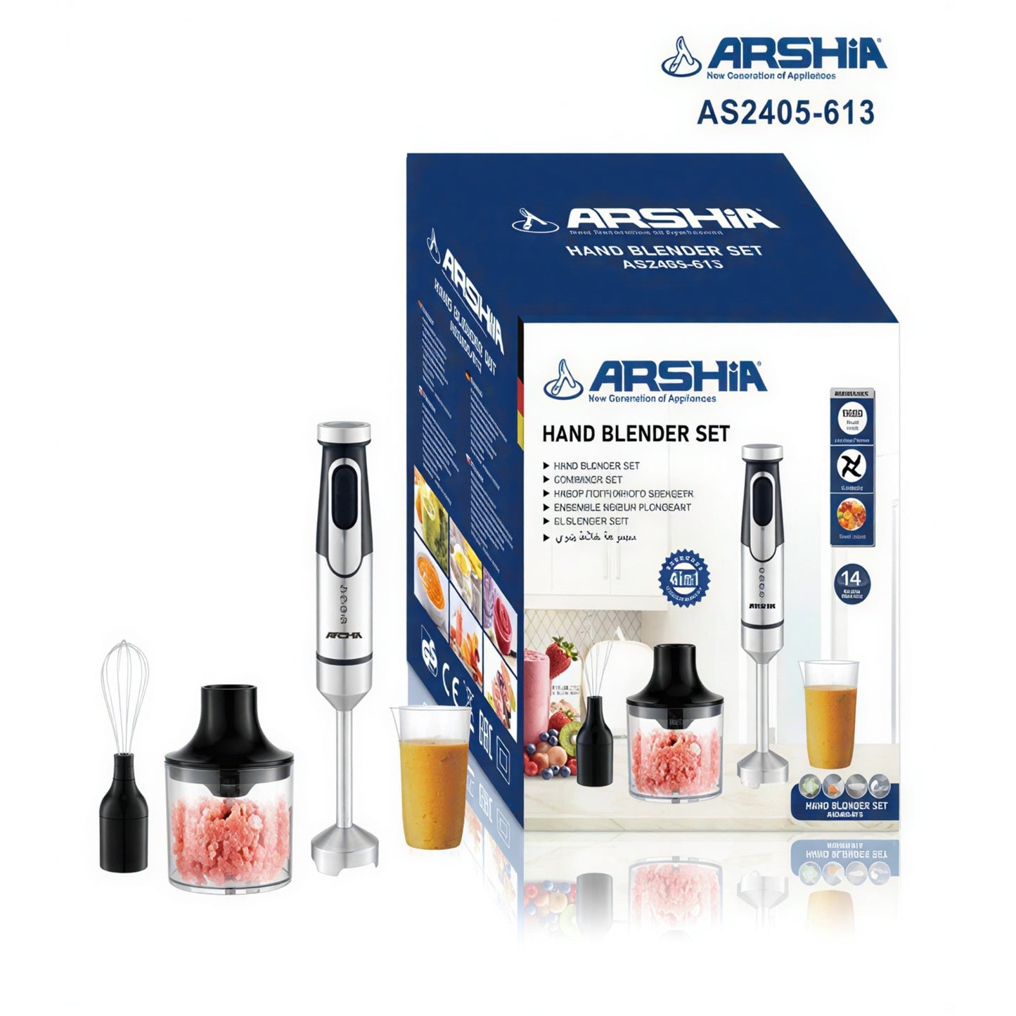 ARSHIA 3-in-1 Hand Blender