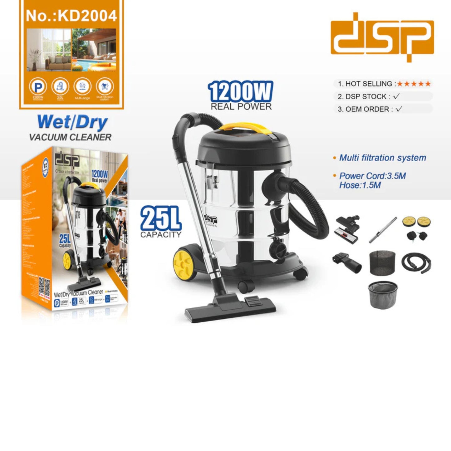DSP Wet & Dry Vacuum Cleaner