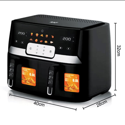 RAF 9L Dual Basket Air Fryer