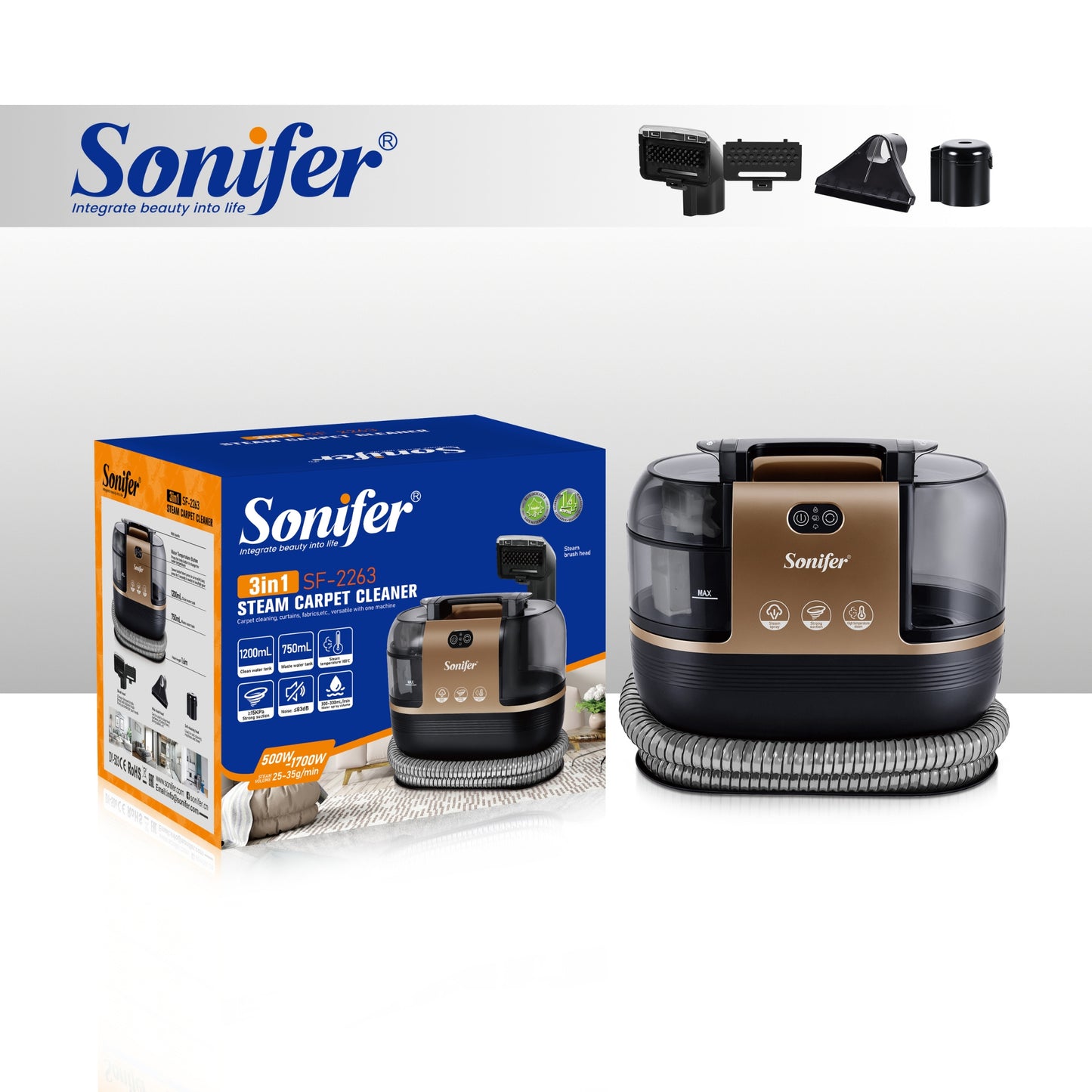 Sonifer Steam Spot Cleaner 3 in 1