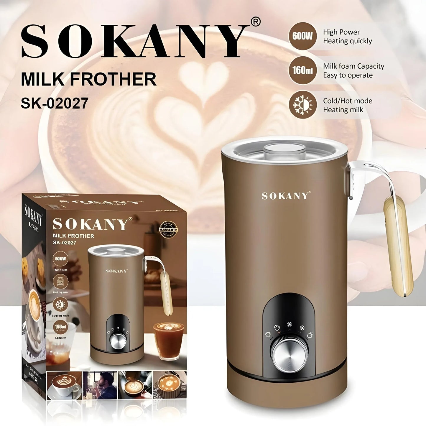 جهاز رغوة الحليب SOKANY