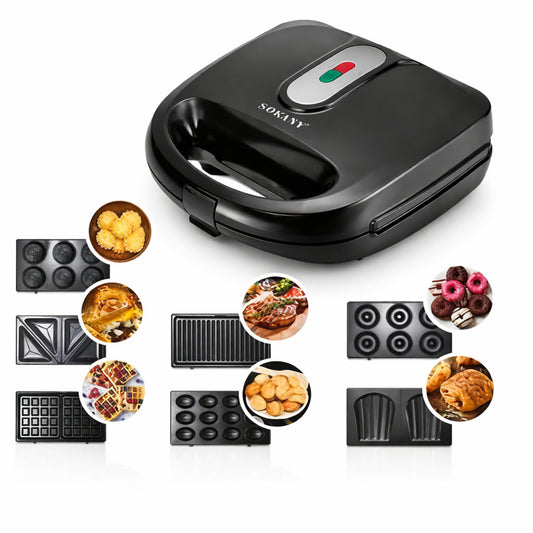 Sokany Sandwich & Waffle Maker 7-in-1