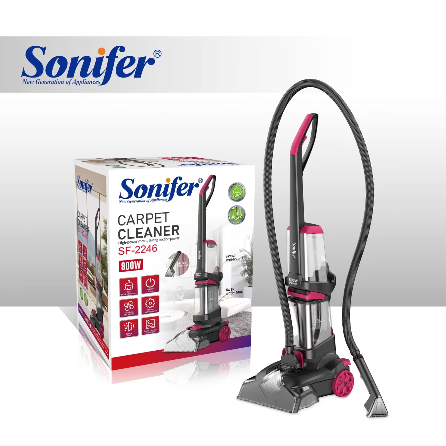 Sonifer 2-in-1 Carpet Cleaner
